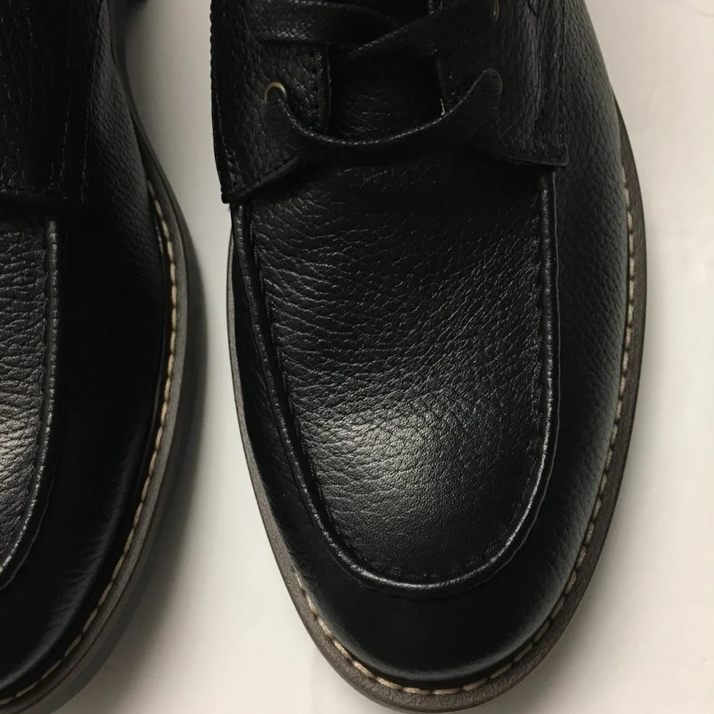 Banana Republic Moc - Toe Leather Boot NEW Size 10 Brown Black - Picture 5 of 9